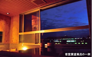 客室展望露天風呂の一例
