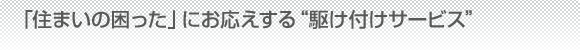 駆け付けサービス