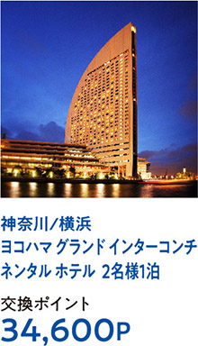 神奈川/横浜ヨコハマ グランド インターコンチネンタル ホテル  2名様1泊