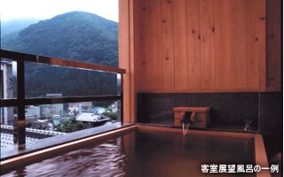 客室展望風呂の一例