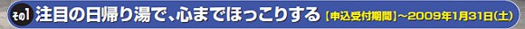 ���ڂ̓��A�蓒�ŁA�S�܂łق����肷��y�\����t���ԁz�`2009�N1��31��(�y)